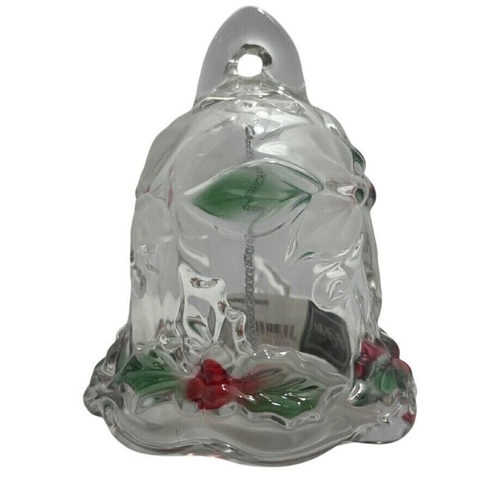 Mikasa Crystal‎ Holiday Bloom Poinsettia Bell 4" Germany New In Box